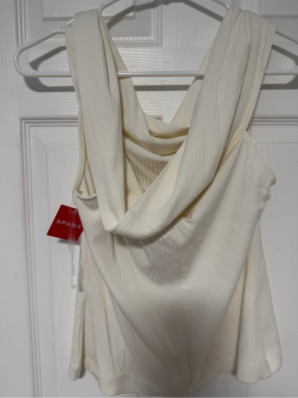 SPANX Cream Cowl Neck Tank